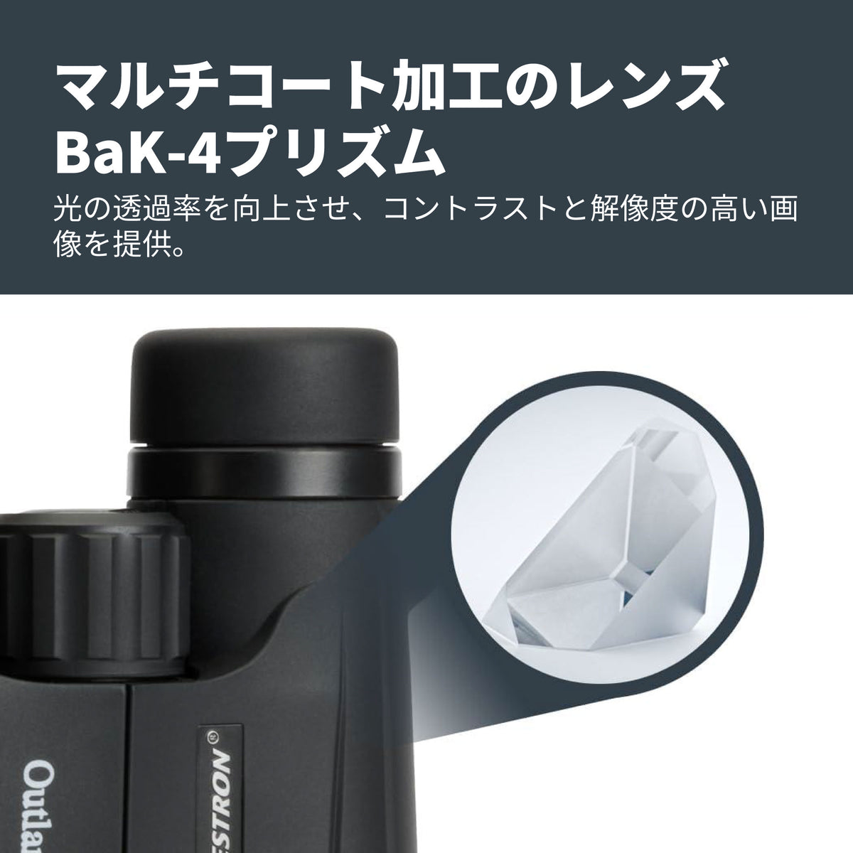 Outland X 8x42 ダハプリズム双眼鏡｜CE-BBOX-71346