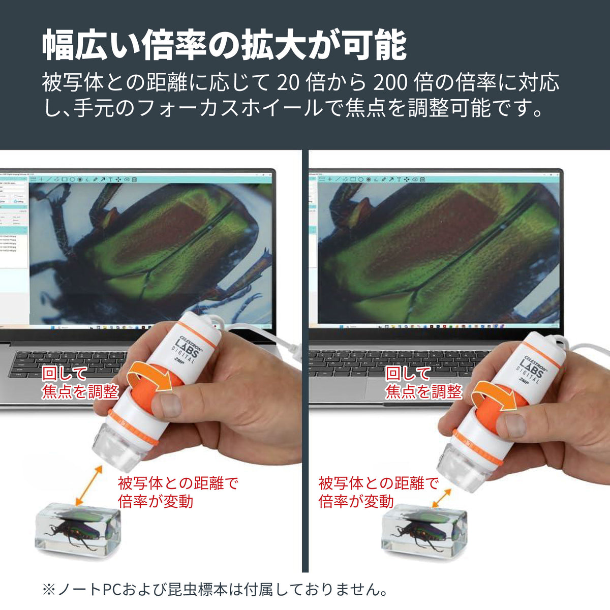 デジタル顕微鏡ハンディ DX 2MP｜CE-MBDHD-44302-C