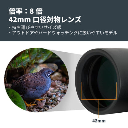 Outland X 8x42 ダハプリズム双眼鏡｜CE-BBOX-71346
