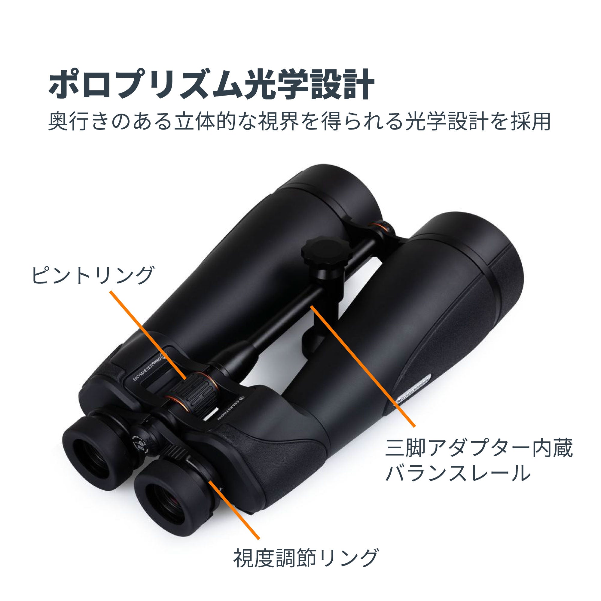 SkyMaster Pro ED 20x80 ポロプリズム双眼鏡｜セレストロン スカイ
